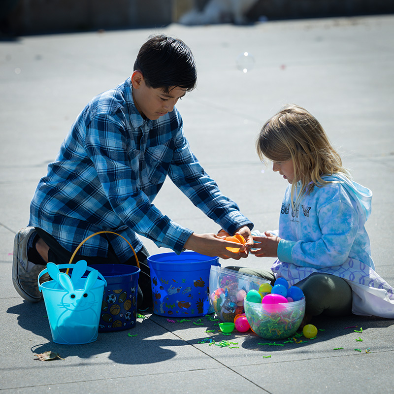 Easter Bunny and kids